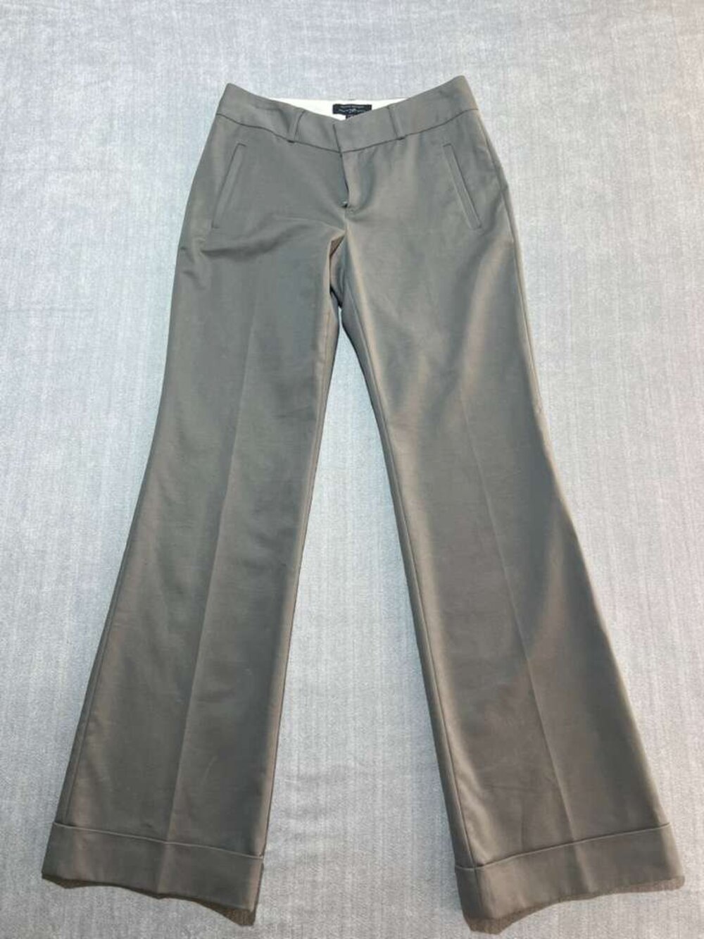 Banana Republic 718 Martin Fit Gray Stretch Dress Pants Women’s Size 4 - Picture 2 of 9